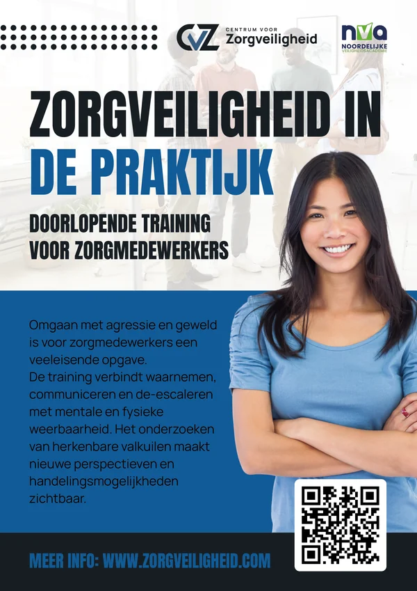 Voorkant van de flyer Zorgveiligheid in de praktijk